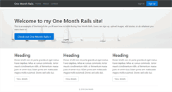 Desktop Screenshot of onemonthrails.com