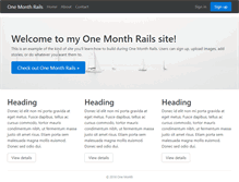 Tablet Screenshot of onemonthrails.com